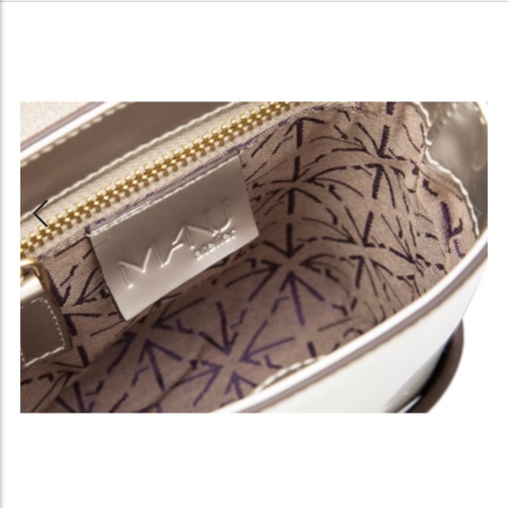 MANU Atelier Micro Pristine Bag metallic silver - Picture 4 of 8